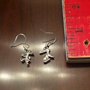 Silver Rabbit Earrings